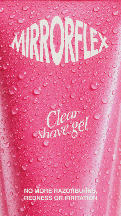 Clear shave gel