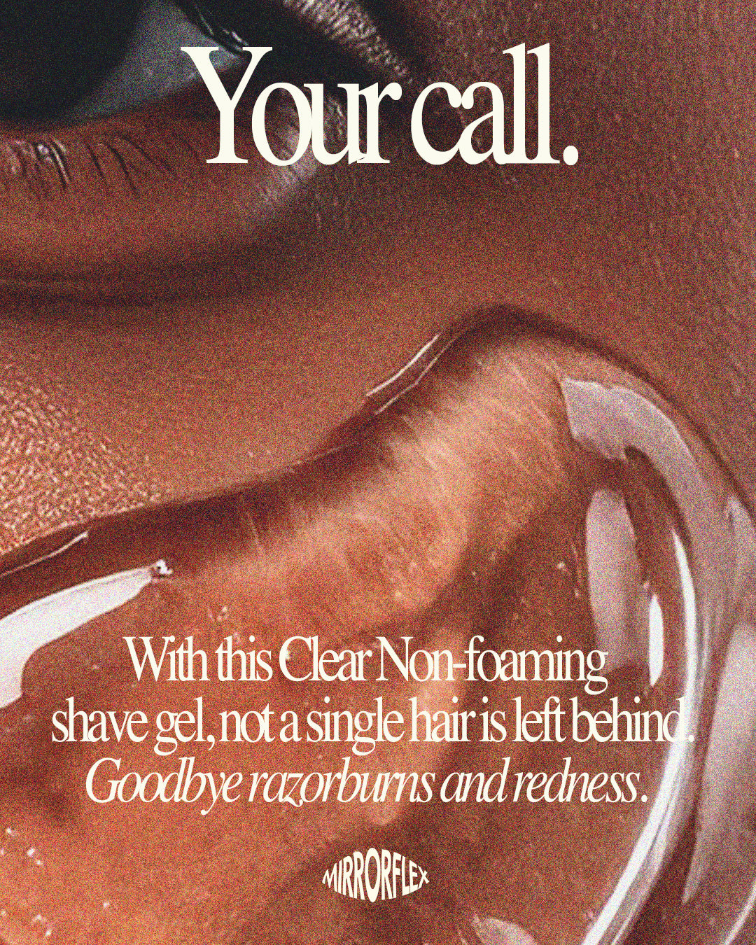 Clear shave gel