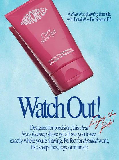 Clear shave gel